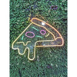Groenovatie LED Neon Verlichting Bord "Pizza", Incl. Adapter, 70x81cm