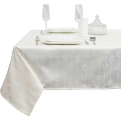 Unique Living - Tafelkleed Raula Dove White - 145x250cm