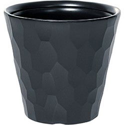 Kunststof Rocka bloempot/plantenpot antraciet 40 x 37 cm - Plantenpotten