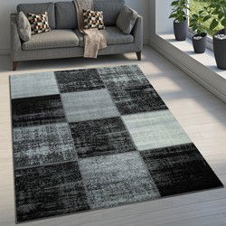 Laagpolig Modern Vloerkleed Modilia - Grijs - 80x150 cm