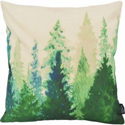 Sierkussen Watercolor Pines | 45 x 45 cm | Katoen/Linnen