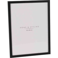 Home & Styling Fotolijst - kunststof - zwart - voor foto 30x40 cm - Fotolijsten