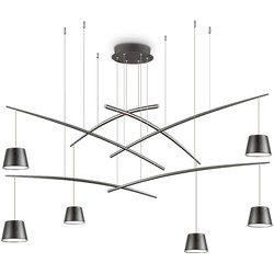 Ideal Lux - Fish - Hanglamp - Metaal - LED - Zwart