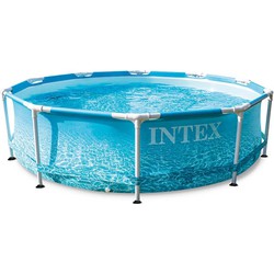 Intex Beachside Metal Frame zwembad 305 x 76 cm - met filterpomp