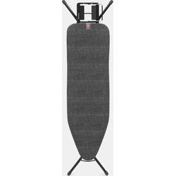 Strijkplank B, 124x38 cm, strijkerhouder - Denim Black