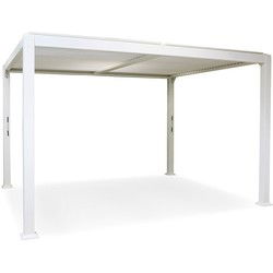 Overkapping vierkant M Alvaro Gazebo 360 x 300 cm Matt white