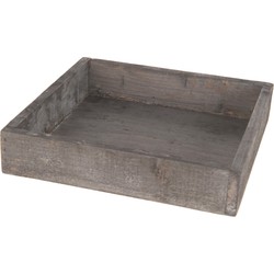 Houten naturel kaarsenplateau onderzet bord/kaarsonderzetter 20 x 20 cm - Kaarsenplateaus