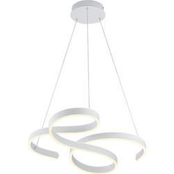 Moderne Hanglamp  Francis - Metaal - Wit