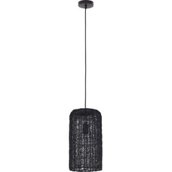PTMD Idris Black iron hanging lamp long wired cilinder