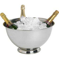 IJsemmer - RVS - op voet - 40 cm - H20 cm - champagne emmer - IJsemmers