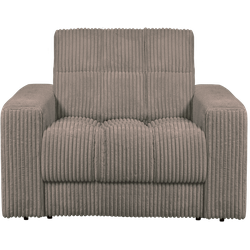 WOOOD Second Date Fauteuil - Grove Ribstof - Mud