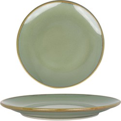 Bonna Dessertbord - Sage Hygge - Porselein - 21 cm - set van 6