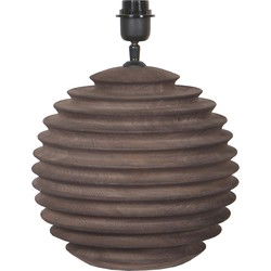 PTMD Tafellamp Roven - 29x29x28 cm - Hout - Bruin