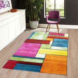 Kristal vloerkleed - Geblokt Modern - Multi - 200 X 290 CM