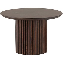 Salontafel Ø60, Mango Dark Walnut