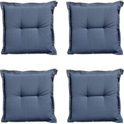 Madison -  Zitkussen Panama safier blue - Ca. 50x50 cm - Set van 4