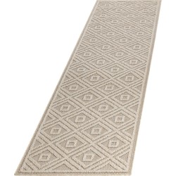 Natur Vloerkleed Basili Buitenkleed Sisal Laagpolig Indoor en Outdoor Beige- 80x250 CM