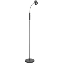 Landelijke Metalen Highlight Cone GU10 Vloerlamp - Zwart