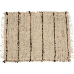 URBANJNGL - The Oh My Gee Placemat - Beige Zwart - Set van 4