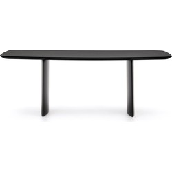 Kave Home - Litto tafel in zwart gelakt MDF 200 x 100 cm