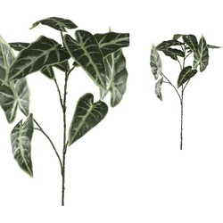 PTMD Leaves Plant Olifantsoor Kunsttak - 46 x 38 x 97 cm - Groen