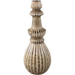 PTMD Vaas Myrtle - 18x18x50 cm - Keramiek - Creme