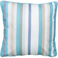 Sierkussen met paspel ca. 50x50 cm Righe azure Madison