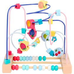 Allerion Houten Kralenspiraal - Fruit Thema - Educatief Speelgoed - Voor Jongens en Meisjes - STEM Speelgoed