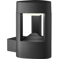 Moderne Wandlamp - Bussandri Exclusive - Metaal - Modern - LED - L: 13cm - Voor Buiten - Woonkamer - Eetkamer - Grijs