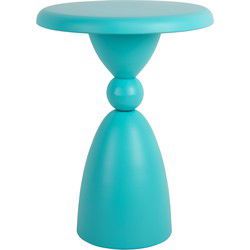Leitmotiv - Bijzettafel Folly Outdoor - Turquoise blue
