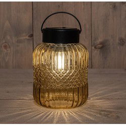 Solar Glazen Retro Lamp Amber