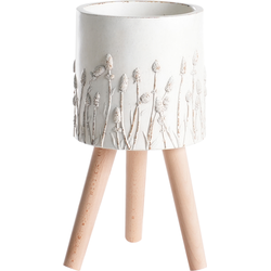 Beliani JANINA - Plantenbak voor buiten-Wit-Magnesiumoxide