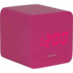 Wekker Spry Square - Roze - 6.6x6.8x6.6cm