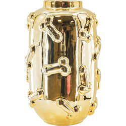 Vase - Dick - Ceramics - Gold - 17x17x27cm