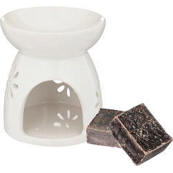 Amberblokjes/geurblokjes cadeauset - musk geur - inclusief geurbrander - Geurbranders