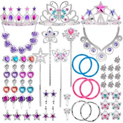 Allerion Prinsessen Verkleed Accessoires Set - 50-Delig - Prinsessen Verkleedkleren - Sieraden