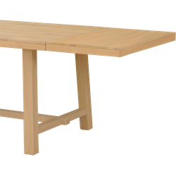 Brooklyn verlengstuk naturel voor Brooklyn eettafel - 50 x 95 cm