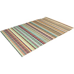 4x Bamboe tafelonderlegger/placemat 30 x 45 cm gekleurd - Placemats