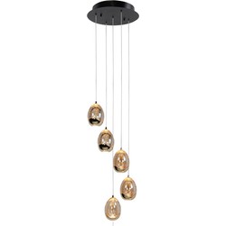 Moderne Highlight Golden Egg Hanglamp - Zwart – Incl. Geïntegreerde LED