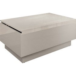 Meubella - Salontafel Micha - Hoogglans wit - 90 cm