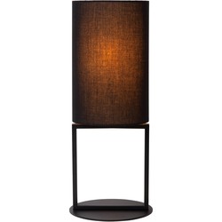 Marnick tafellamp diameter 20 cm 1xE27 zwart