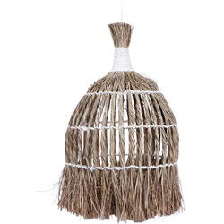 furnilux - Handgemaakte XXL Hanglamp van Mendonggras  – Duurzaam & Natuurlijk Design - 60x60x90 cm