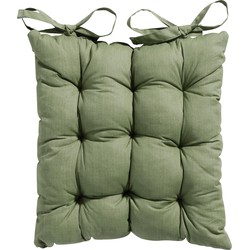 Madison Toscane Kussen - Basic Green - 46x46 - Groen