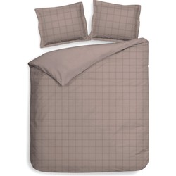 Heckett Lane Dekbedovertrek Katoen Satijn Diamant - rose tan 200x200/220cm