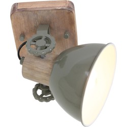 Mexlite wandlamp Gearwood - groen - rubber - 7968G