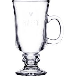 Clayre & Eef Theeglas Glas Hart