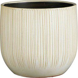 Mica Decorations Bloempot Pablo - 29x29x25 cm - Terracotta - Beige
