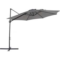 SAVONA II - Zweefparasol - Donkergrijs  - Polyester