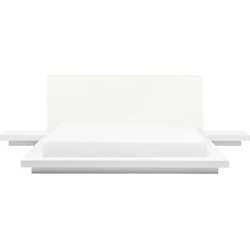 Beliani ZEN - Tweepersoonsbed-Wit-MDF