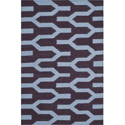 Safavieh Contemporary Indoor Flatweave Area Rug, Dhurrie Collection, DHU630, in Purple & Blue, 91 X 152 cm